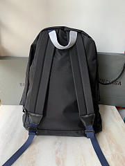 BALENCIAGA Wheel Backpack in black recycled nylon -  36x49x13cm - 3