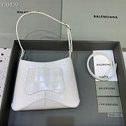 Balenciaga crocodile crossbody white bag - 23x16x5cm - 3