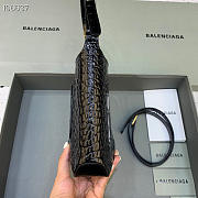 Balenciaga crocodile crossbody black bag - 23x16x5cm - 5