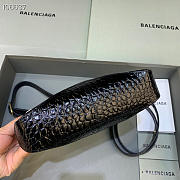 Balenciaga crocodile crossbody black bag - 23x16x5cm - 4