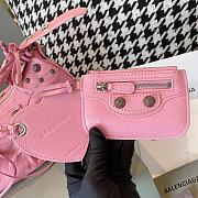 BALENCIAGA LE CAGOLE XS IN PINK SHOULDER BAG CROCODILE EMBOSSED - 26×7×16cm - 4