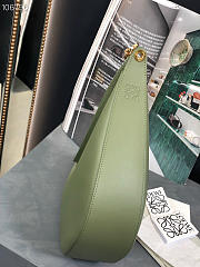 LOEWE luna bag in satin avocado green calfskin and jacquard - 27x29.5x8cm - 3