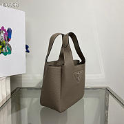 PRADA Leather handbag grey - 1BA349 - 15.5x10x18cm - 5