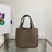 PRADA Leather handbag grey - 1BA349 - 15.5x10x18cm - 4