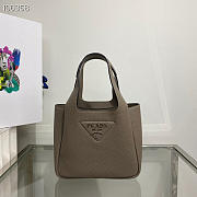 PRADA Leather handbag grey - 1BA349 - 15.5x10x18cm - 2