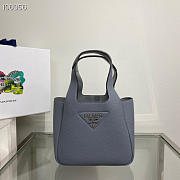 PRADA Leather handbag blue - 1BA349 - 15.5x10x18cm - 5