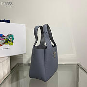 PRADA Leather handbag blue - 1BA349 - 15.5x10x18cm - 4