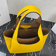 PRADA Leather handbag yellow/brown - 1BA349 - 15.5x10x18cm - 6