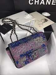 Chanel chanel swarovski crystal flap bag - 20cm - 1