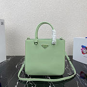 PRADA brushed leather tote Aqua light green - 1BA330 - 25x23x6cm - 1