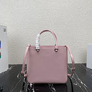 PRADA brushed leather tote Aqua light pink - 1BA330 - 25x23x6cm - 4