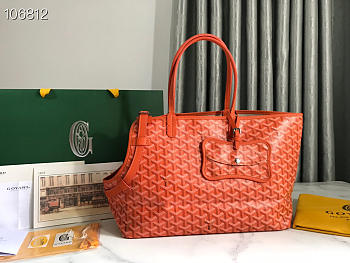 GOYARD Chien Gris orange bag - 27x15x33.5cm