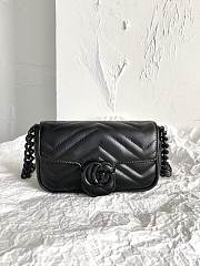GG Marmont belt bag black leather - ‎699757 - 16.5x10x5cm - 1