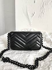 GG Marmont belt bag black leather - ‎699757 - 16.5x10x5cm - 5