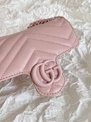 GG Marmont belt bag pink leather - ‎699757 - 16.5x10x5cm - 3