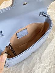 GG Marmont belt bag blue leather - ‎699757 - 16.5x10x5cm - 2