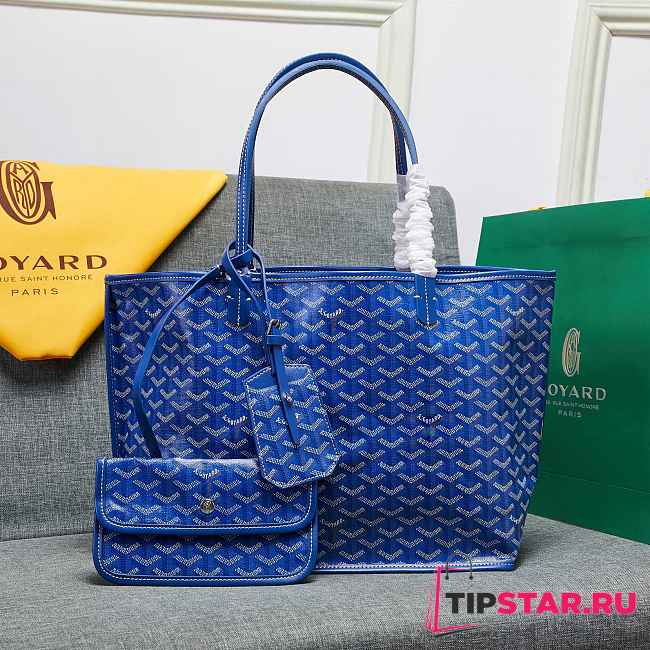 GOYARD Saint Louis GM Bag light blue - 34x46x15cm - 1