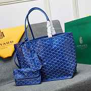 GOYARD Saint Louis GM Bag light blue - 34x46x15cm - 5