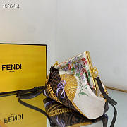 Fendi First Small Fendace bag in multicolor silk print - 26x9.5x18cm - 4