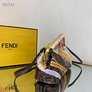 Fendi First Small Fendace bag in multicolor silk print - 26x9.5x18cm - 3