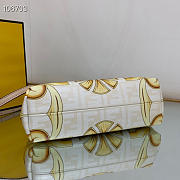 Fendi First Medium Fendace Gold-colored leather bag with appliqués - 26x9.5x18cm - 6