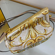 Fendi First Medium Fendace Gold-colored leather bag with appliqués - 26x9.5x18cm - 2