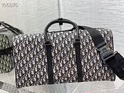 DIOR LINGOT 50 BAG Beige and Black Dior Oblique Jacquard - 1ADDU1 - 49x22.5x26.5cm - 1