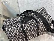 DIOR LINGOT 50 BAG Beige and Black Dior Oblique Jacquard - 1ADDU1 - 49x22.5x26.5cm - 5