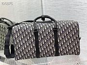 DIOR LINGOT 50 BAG Beige and Black Dior Oblique Jacquard - 1ADDU1 - 49x22.5x26.5cm - 3