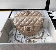 Chanel Heart Bag Lambskin Gold - AS3191 - 18x17x6.5cm - 1
