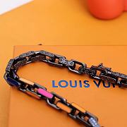 LV New Bamboo Colored Diamond Color Necklace - 2