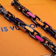 LV New Bamboo Colored Diamond Color Necklace - 3