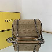 FENDI Baguette Chain Midi brown - 8BR793 - 24x7x14.5cm - 6