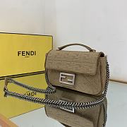 FENDI Baguette Chain Midi brown - 8BR793 - 24x7x14.5cm - 5