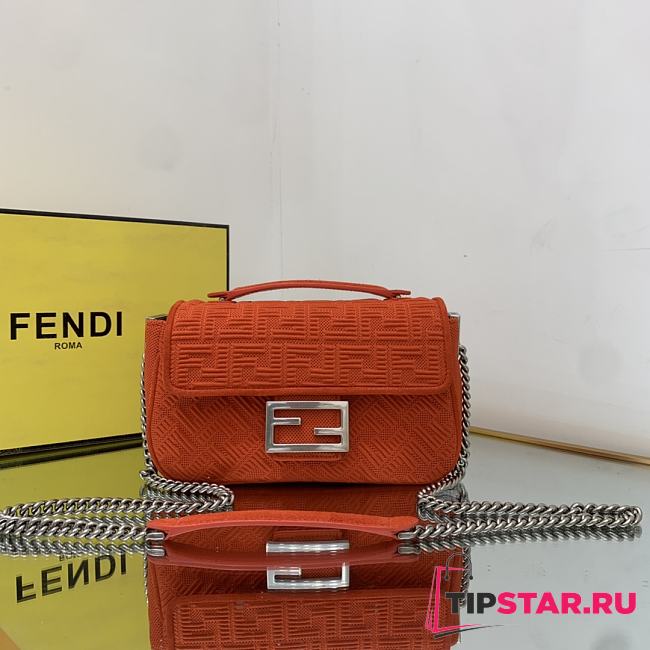 FENDI Baguette Chain Midi red - 8BR793 - 24x7x14.5cm - 1