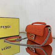 FENDI Baguette Chain Midi red - 8BR793 - 24x7x14.5cm - 4