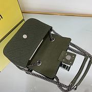 FENDI Baguette Chain Midi green - 8BR793 - 24x7x14.5cm - 3