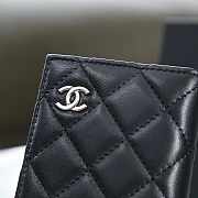 Chanel Classic ID Bifold Card Holder Black Lambskin Leather (Gold/Silver Hardware) - 11×8×1cm - 3