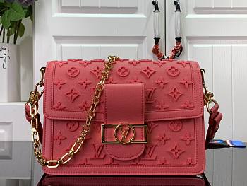 Louis Vuitton Mini Dauphine Handbag Pink M20750 Size 25x17x10.5 cm