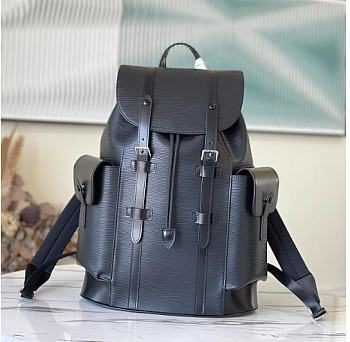 LV Christopher backpack epi leather black M50159 26cm