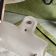 GG Marmont Belt Bag White 699757 Size 16.5×10.2×5.1cm - 3