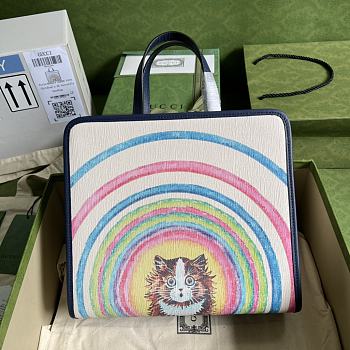 Gucci Children's Tote Bag Cat Print  ‎63054