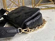 Louis Vuitton Wallet on Strap Bubblegram Black M81398 - 3