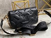 Louis Vuitton Wallet on Strap Bubblegram Black M81398 - 2