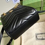 Gucci Marmont Matelassé Mini Bag Black 696123  - 6