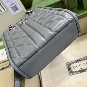 Gucci Marmont Matelassé Mini Bag Grey 696123 - 2