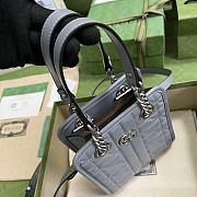 Gucci Marmont Matelassé Mini Bag Grey 696123 - 4