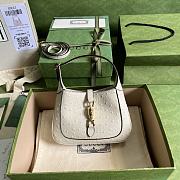 Gucci Jackie 1961 Mini Ostrich Bag In White 637091 - 1