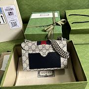 Gucci Padlock Small Shoulder Bag Blue 409487 - 3