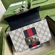 Gucci Padlock Small Shoulder Bag Blue 409487 - 6